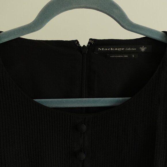 Mackage Collection Teal and Black Jacquard Dress - Size S - Picture 4 of 8